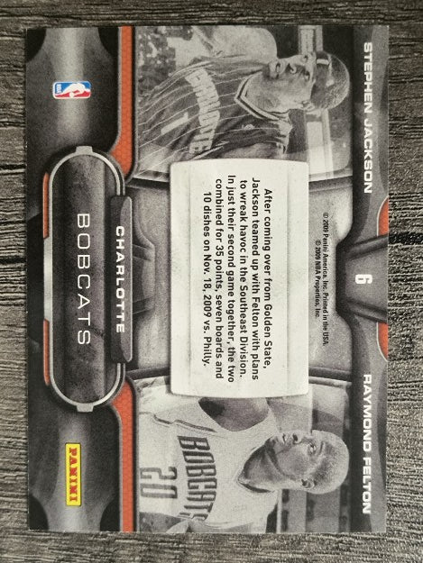 2009-10 Playoff Contenders One-Two Punch #6 Stephen Jackson/Raymond Felton