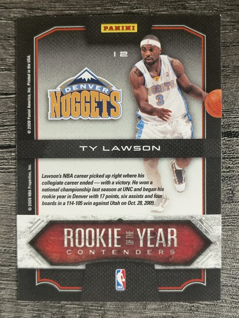 2009-10 Playoff Contenders Rookie of the Year Contenders #12 Ty Lawson