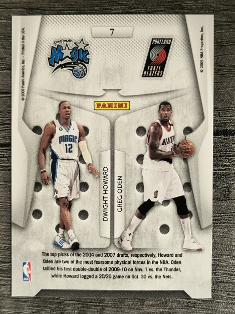 2009-10 Playoff Contenders Round Numbers #7 Dwight Howard/Greg Oden
