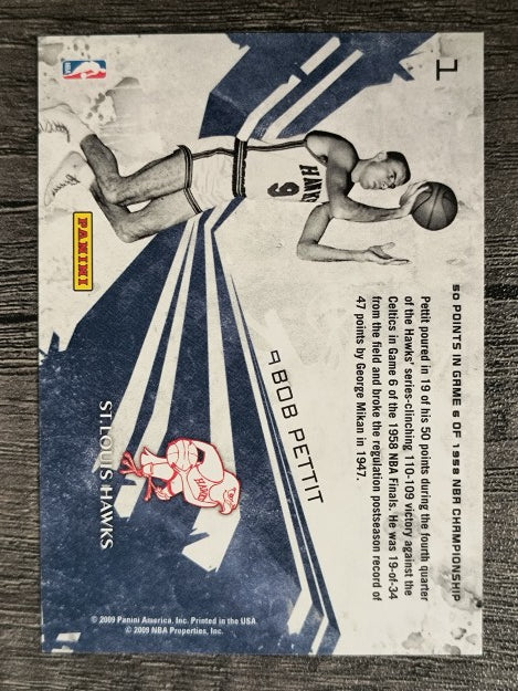 2009-10 Rookies and Stars Moments in Time #1 Bob Pettit