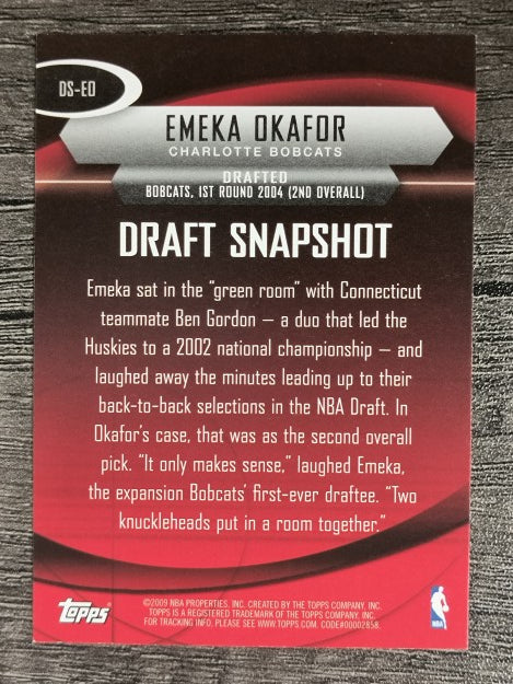 2009-10 Topps Draft Snapshot #DSEO Emeka Okafor