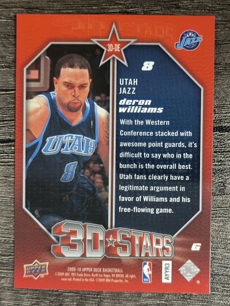 2009-10 Upper Deck 3D NBA Stars #3DDE Deron Williams
