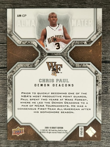 2009-10 Upper Deck Draft Edition Alma Mater #AMCP Chris Paul