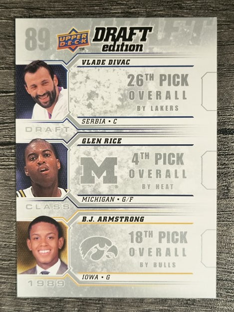 2009-10 Upper Deck Draft Edition Class #D89 B.J. Armstrong/Glen Rice/Vlade Divac