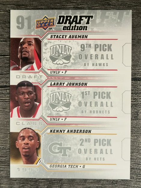 2009-10 Upper Deck Draft Class #D91 Kenny Anderson/Larry Johnson/Stacey Augmon