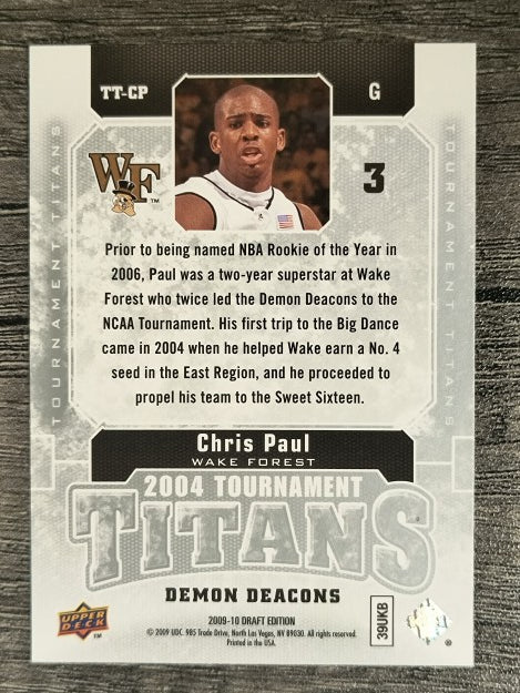 2009-10 Upper Deck Draft Edition Tournament Titans #TTCP Chris Paul
