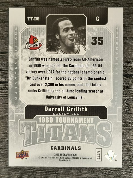 2009-10 Upper Deck Draft Edition Tournament Titans #TTDG Darrell Griffith