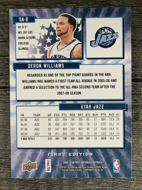 2009-10 Upper Deck First Edition Star Attractions #SA6 Deron Williams