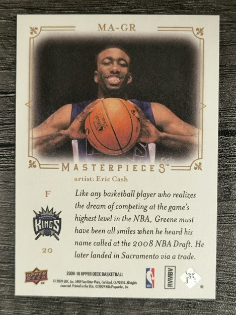 2009-10 Upper Deck Masterpieces #MAGR Donte Greene