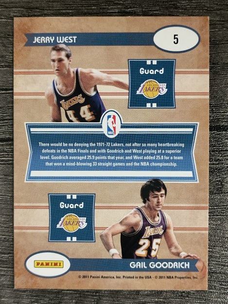 2010-11 Classics Classic Combos #5 Gail Goodrich/Jerry West