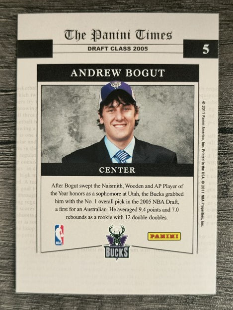 2010-11 Playoff Contenders Patches Place in History #5 Andrew Bogut