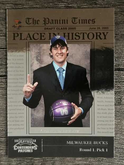 2010-11 Playoff Contenders Patches Place in History #5 Andrew Bogut