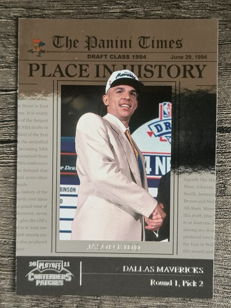 2010-11 Playoff Contenders Patches Place in History #16 Jason Kidd