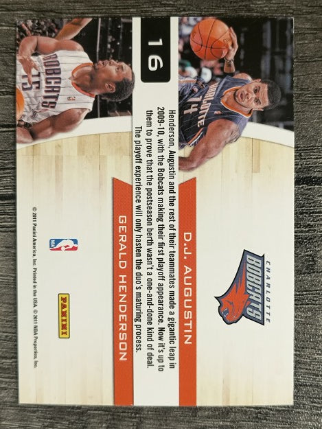 2010-11 Playoff Contenders Patches Starting Blocks Augustin/Gerald Henderson