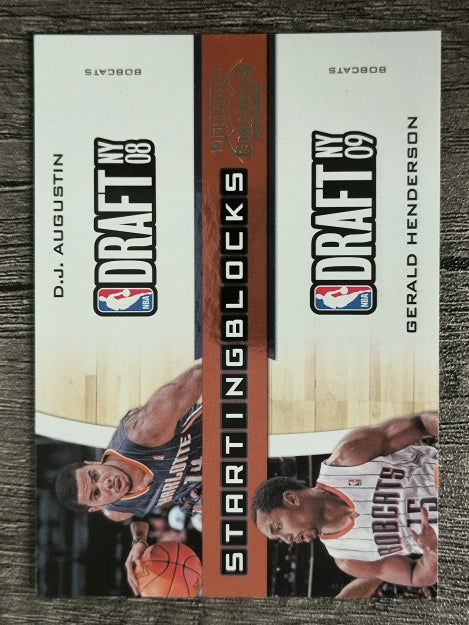 2010-11 Playoff Contenders Patches Starting Blocks Augustin/Gerald Henderson