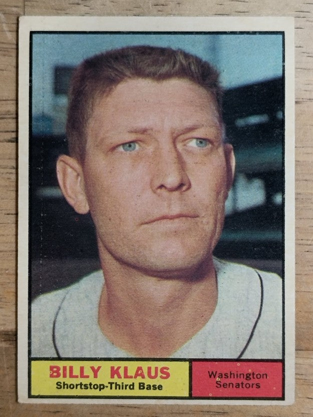 1961 Topps #187 Billy Klaus (VG)