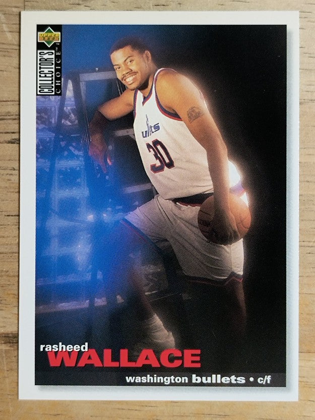 1995-96 Collector's Choice #239 Rasheed Wallace RC