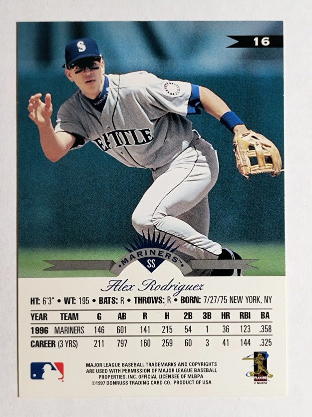 1997 Leaf #16 Alex Rodriguez