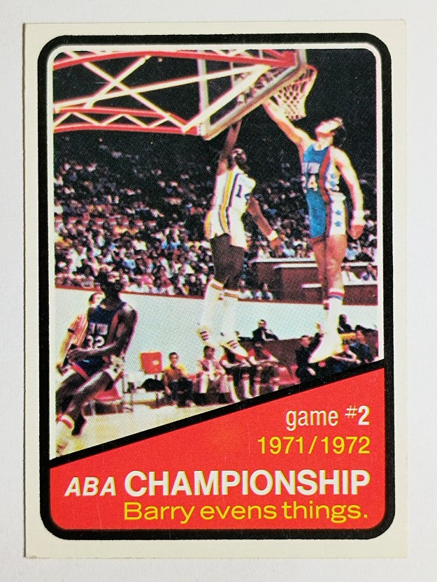 1972-73 Topps #242 Playoffs G2/Rick Barry (EXMT)