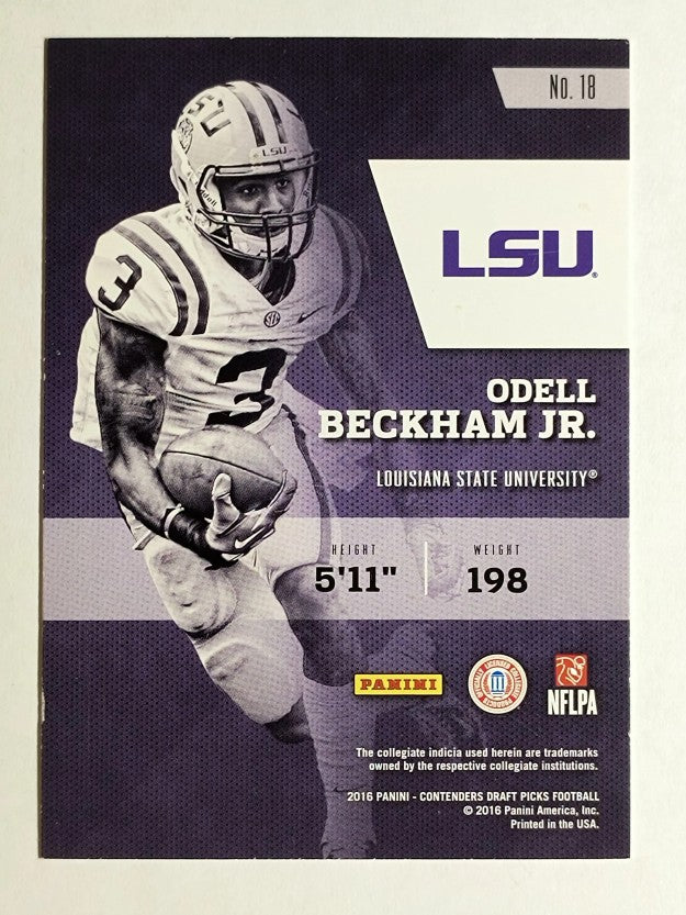 2016 Panini Contenders Draft Picks Class Reunion #18 Odell Beckham Jr.