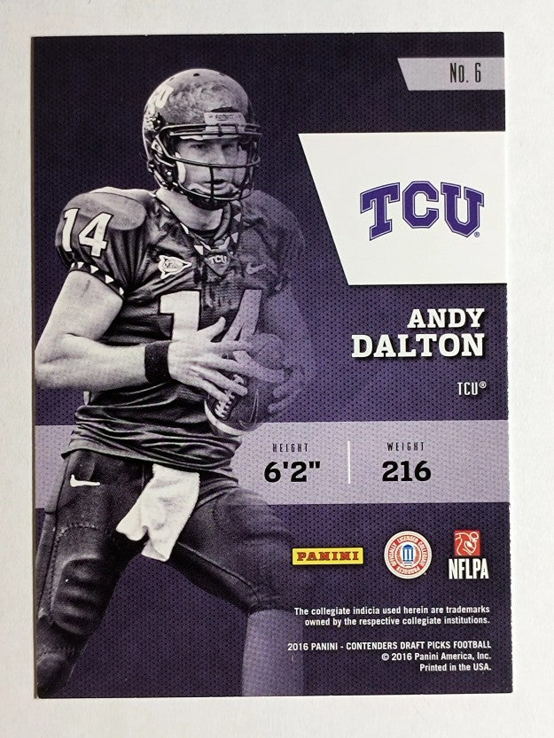 2016 Panini Contenders Draft Picks Class Reunion #6 Andy Dalton