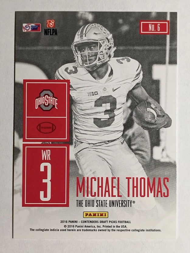 2016 Panini Contenders Draft Picks Game Day Tickets #6 Michael Thomas