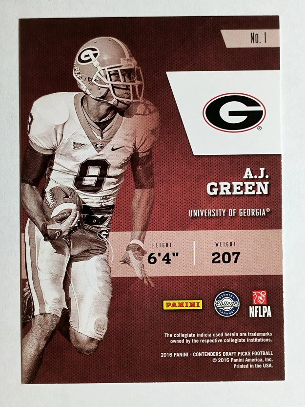 2016 Panini Contenders Draft Picks Class Reunion #1 A.J. Green