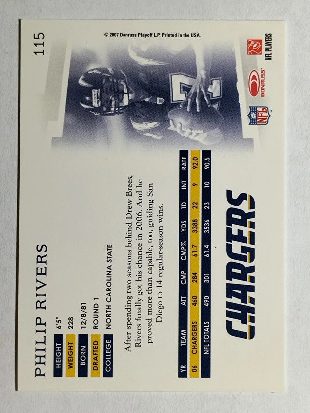 2007 Donruss Threads #115 Philip Rivers