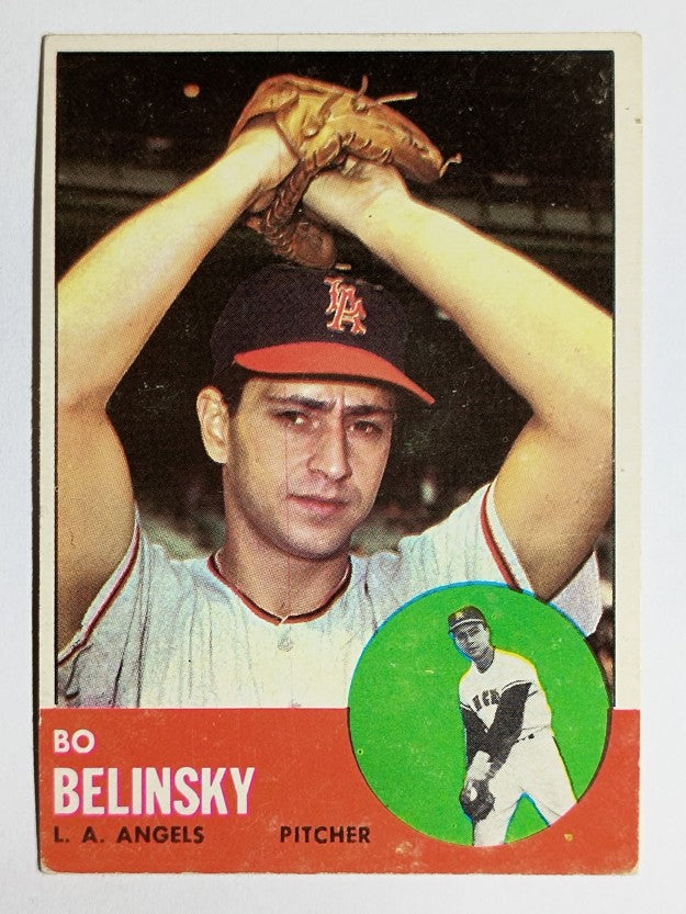 1963 Topps #33 Bo Belinsky (VGEX)