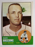 1963 Topps #149 Marv Breeding (VGEX)