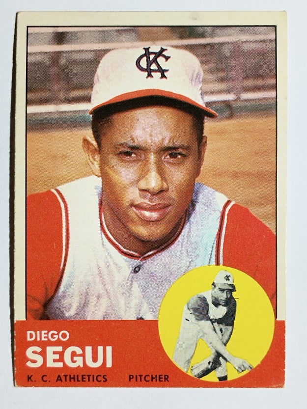 1963 Topps #157 Diego Segui RC (EX)