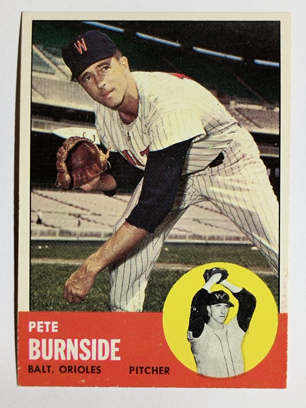 1963 Topps #19 Pete Burnside (GOOD)
