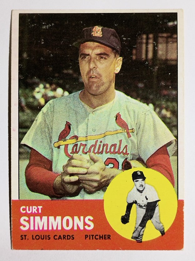 1963 Topps #22 Curt Simmons (EX)