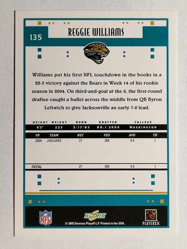 2005 Score Glossy #135 Reggie Williams