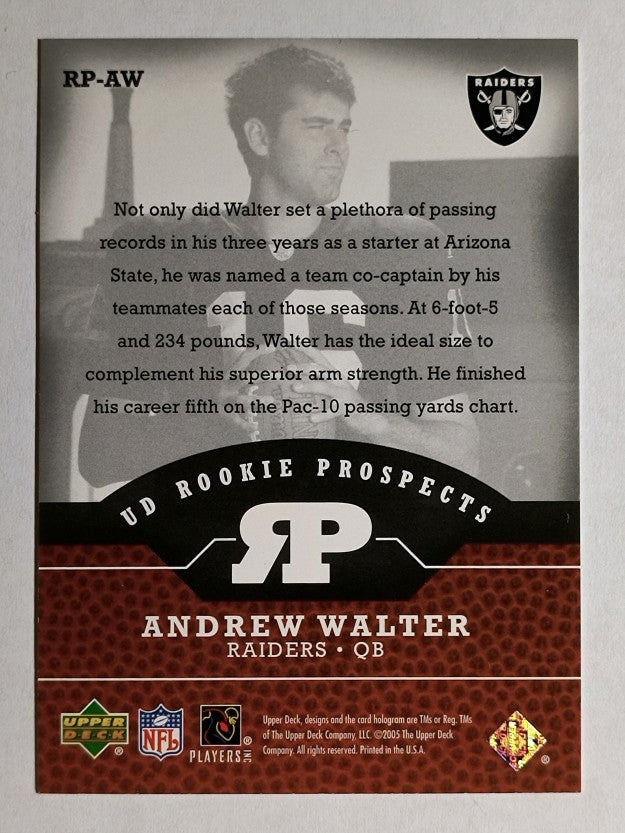 2005 Upper Deck Rookie Prospects #RPAW Andrew Walter