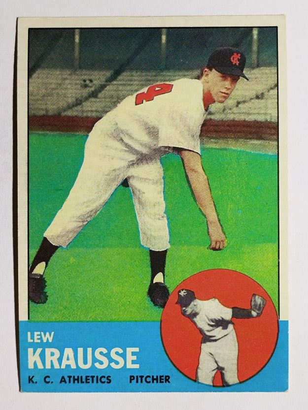1963 Topps #104 Lew Krausse RC (VGEX)