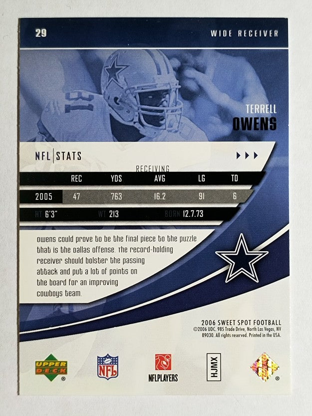 2006 Sweet Spot #29 Terrell Owens
