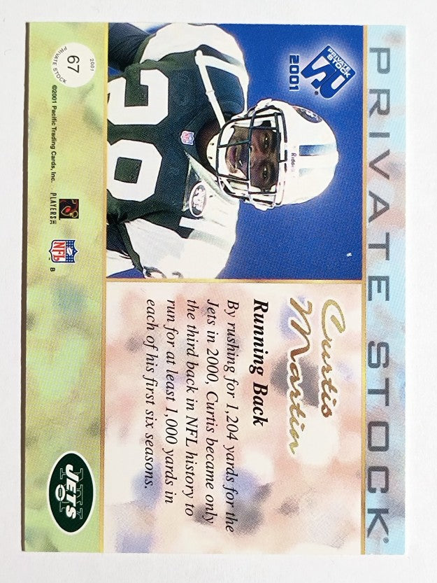 2001 Private Stock Retail #67 Curtis Martin