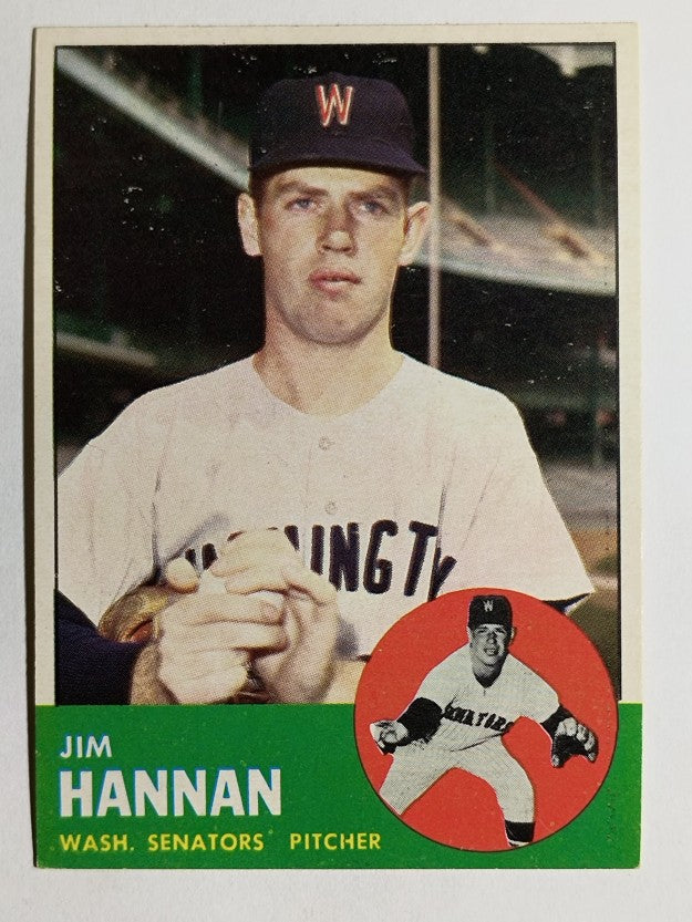 1963 Topps #121 Jim Hannan RC (EXMT)