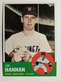 1963 Topps #121 Jim Hannan RC (EXMT)