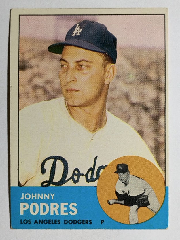1963 Topps #150 Johnny Podres (VGEX)