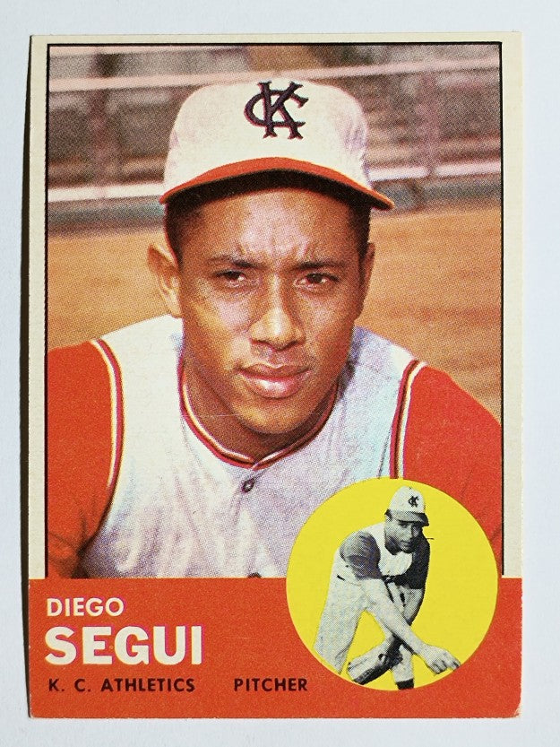 1963 Topps #157 Diego Segui RC (EXMT)