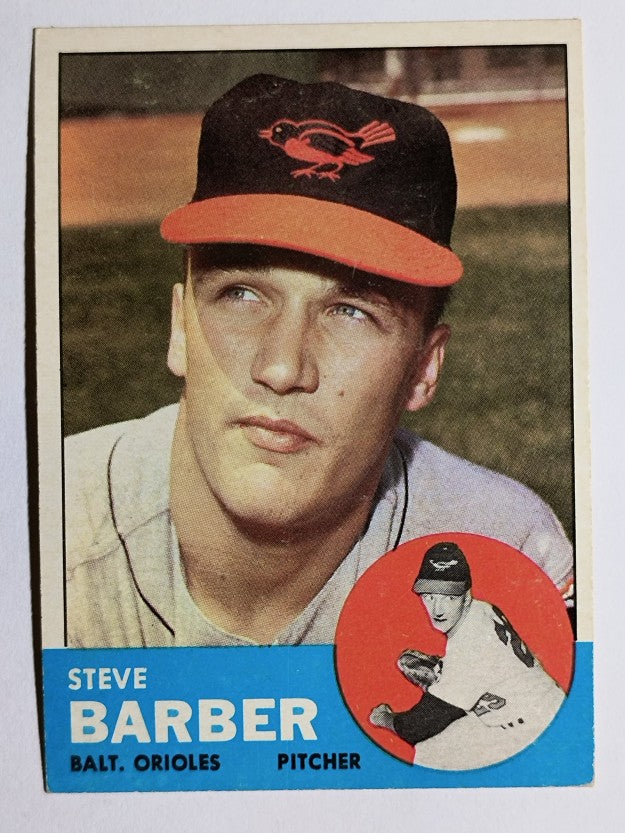 1963 Topps #12 Steve Barber (EX)