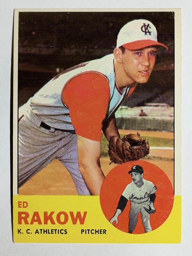 1963 Topps #82 Ed Rakow (VGEX)