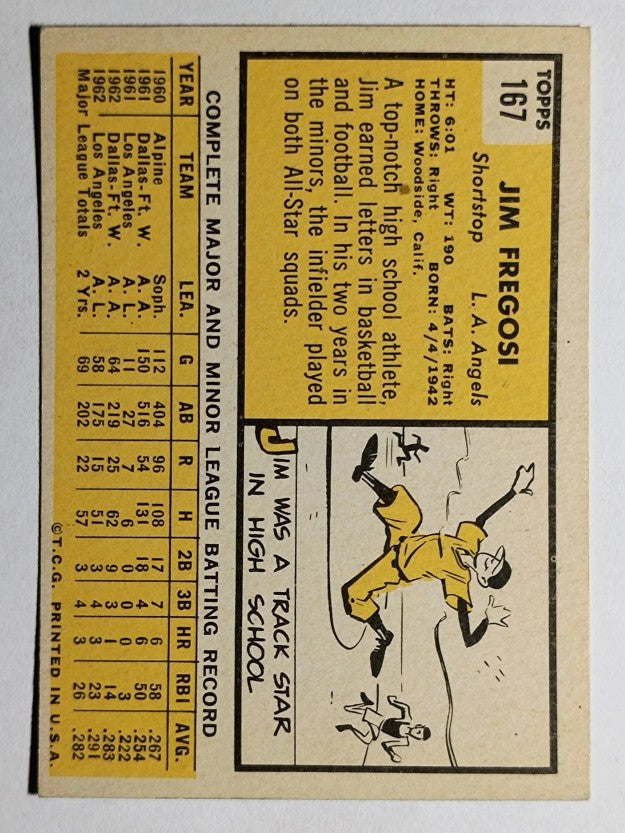 1963 Topps #167 Jim Fregosi (EXMT)