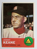 1963 Topps #166 Johnny Keane MG (EXMT)