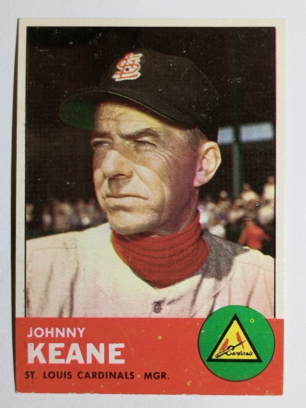 1963 Topps #166 Johnny Keane MG (EXMT)