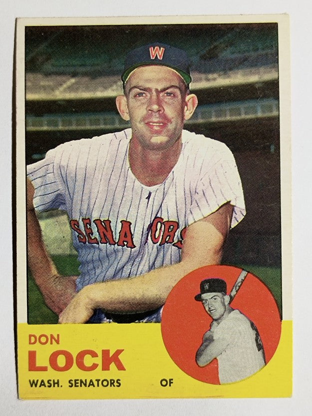 1963 Topps #47 Don Lock RC (VGEX)