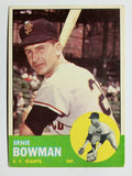 1963 Topps #61 Ernie Bowman (GOOD)