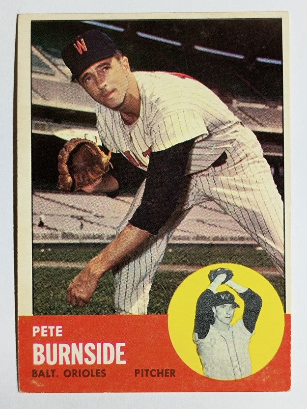 1963 Topps #19 Pete Burnside (EX)